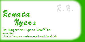 renata nyers business card